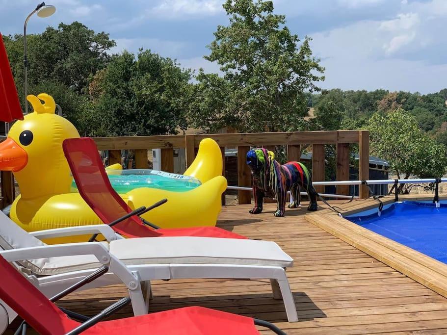 Gite A La Ferme Avec Jacuzzi Et Piscine Chauffee Saint-Felix-de-Tournegat Ngoại thất bức ảnh